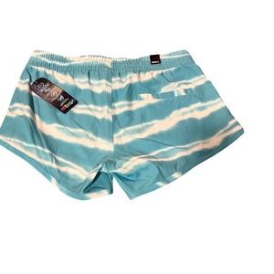 U S Apparel Tie Dye Swim Trunks/Briefs/Shorts Blue White Size Small Athletic